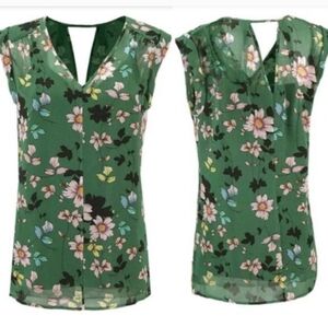 Chic Floral Green Blouse for Women